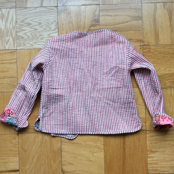 Floral Patchwork Reversible Jacket Handmade in India - Picture 4 of 4